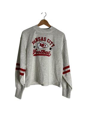 NWT Kansas City Chiefs Women's Medium Long Sleeve Crewneck Sweatshirt MSRP $44.9
